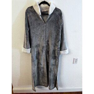 Natori Sherpa frosted lounger robe women size large